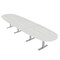 Skutchi Designs 45 in W, 165.75 in L, 29 in H, Engineered Wood Top, White HAR-BOVL-46X168-T-WHCYPRESS - alternate 1